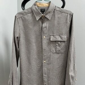 Filson Rustic Oxford Shirt, size Medium, Black & Cream Check